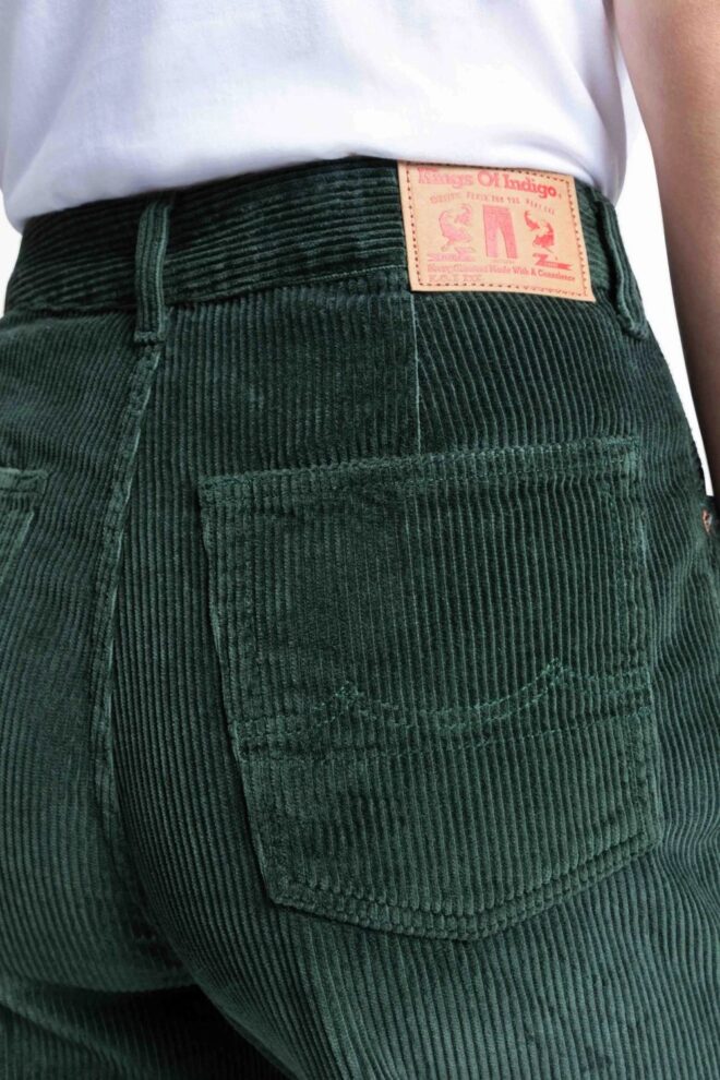 Jeans K250700014 LEILA CORD DARK GREEN
