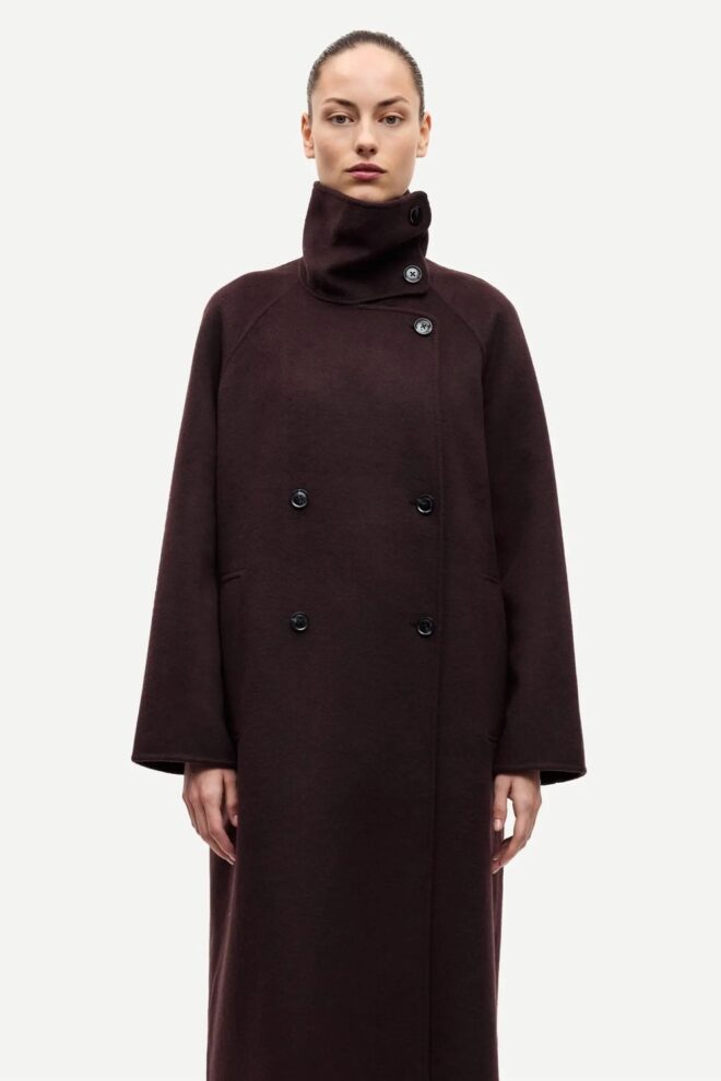 MANTEL SAHANNE COAT 15772 BLACK COFFEE