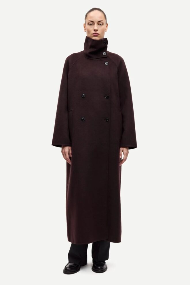 MANTEL SAHANNE COAT 15772 BLACK COFFEE