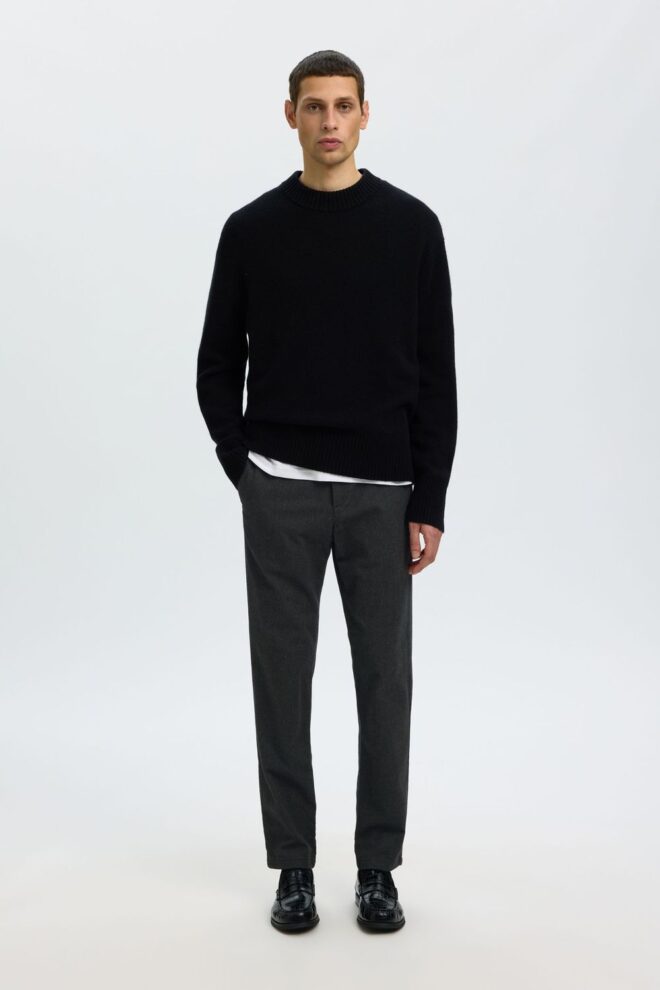 HOSE 16090139 SLMMILES BRUSHED DARK GREY