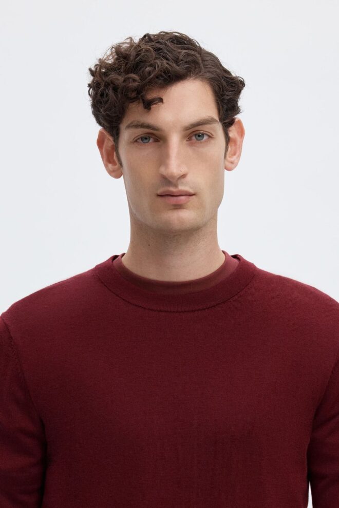 PULLOVER 16094647 SLMTRAY LS TAWNY PORT