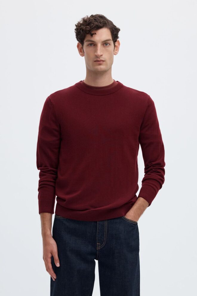 PULLOVER 16094647 SLMTRAY LS TAWNY PORT