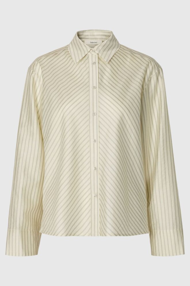 BLUSE 16102121 SLWCONNIE SHIRT EGRET STRI