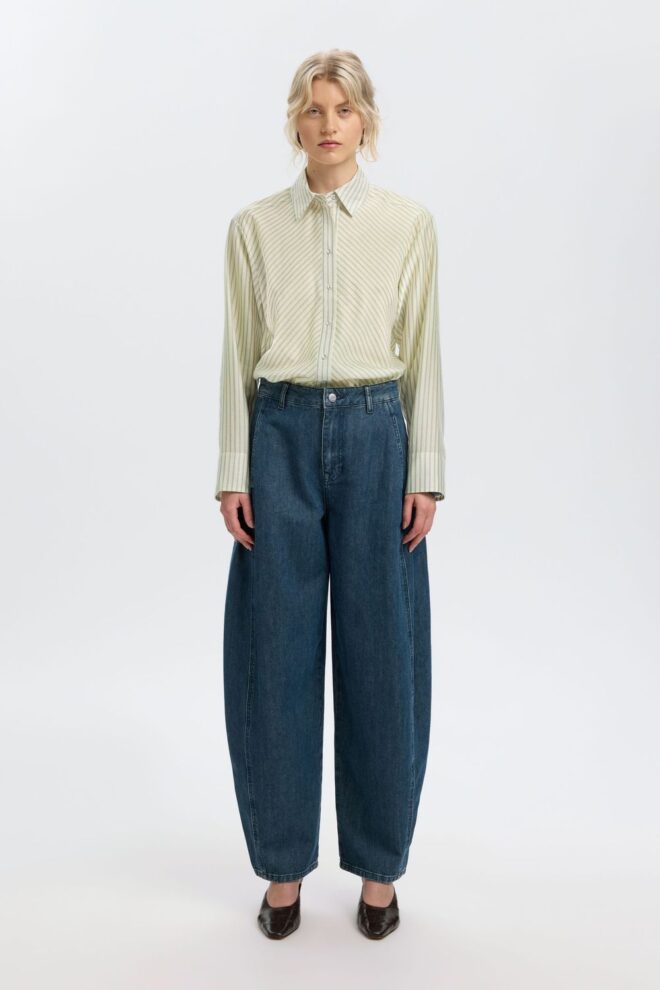 BLUSE 16102121 SLWCONNIE SHIRT EGRET STRI