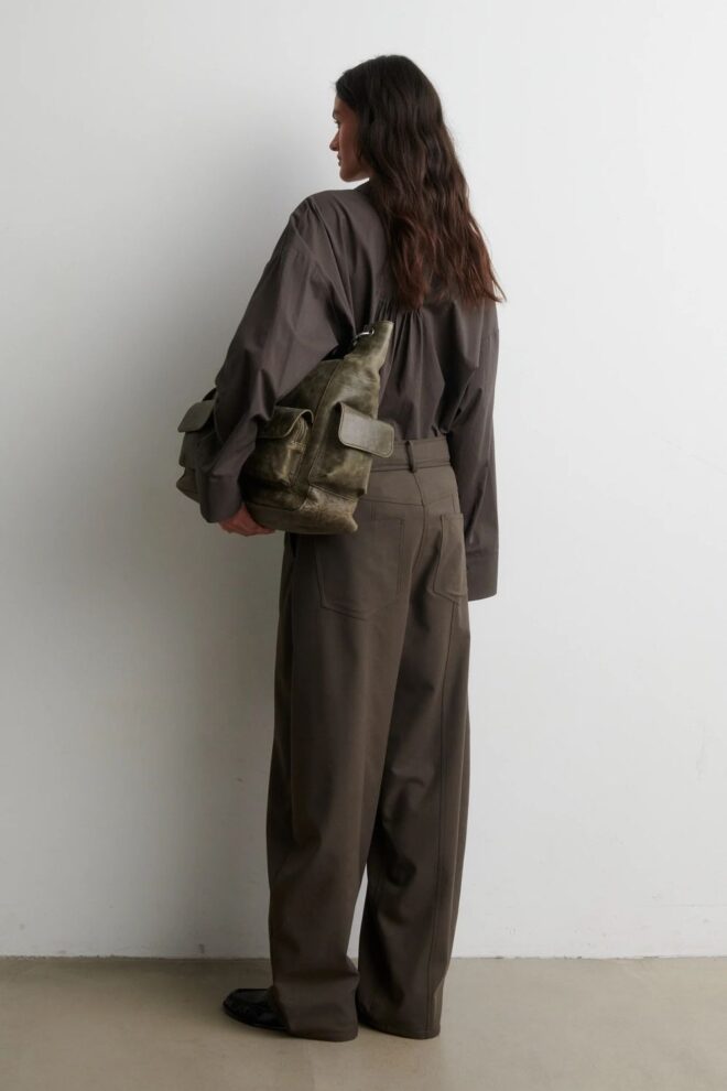BLUSE LANNA SHIRT BLACK OLIVE
