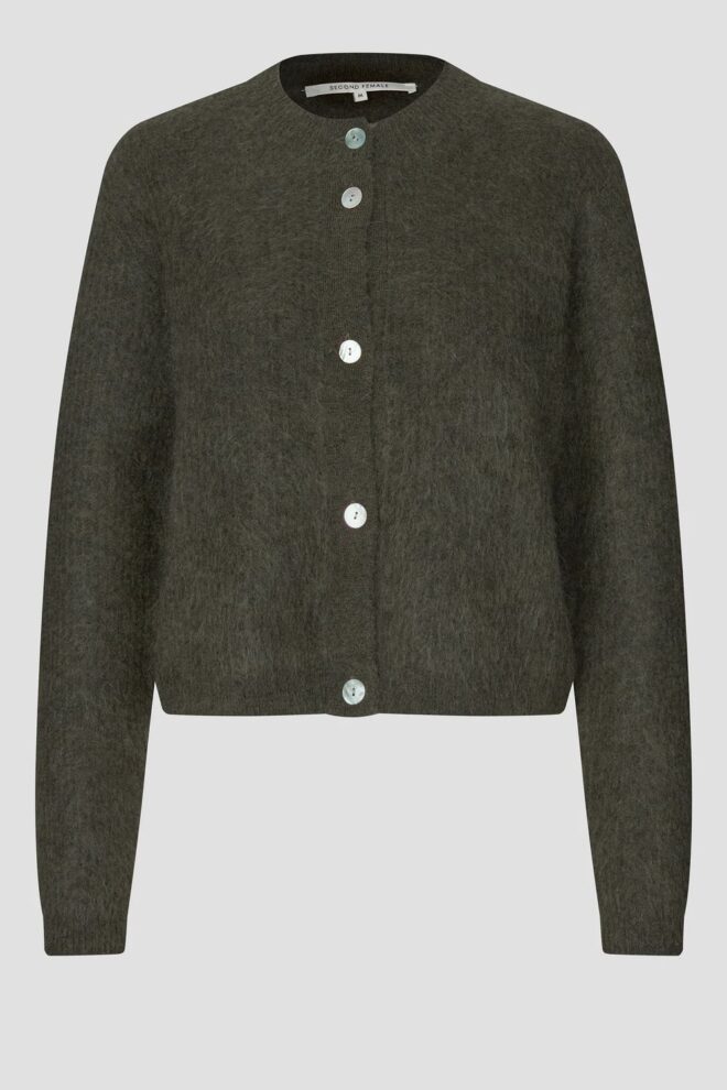 WESTE ANDREA KNIT RIB LS CARDIGAN