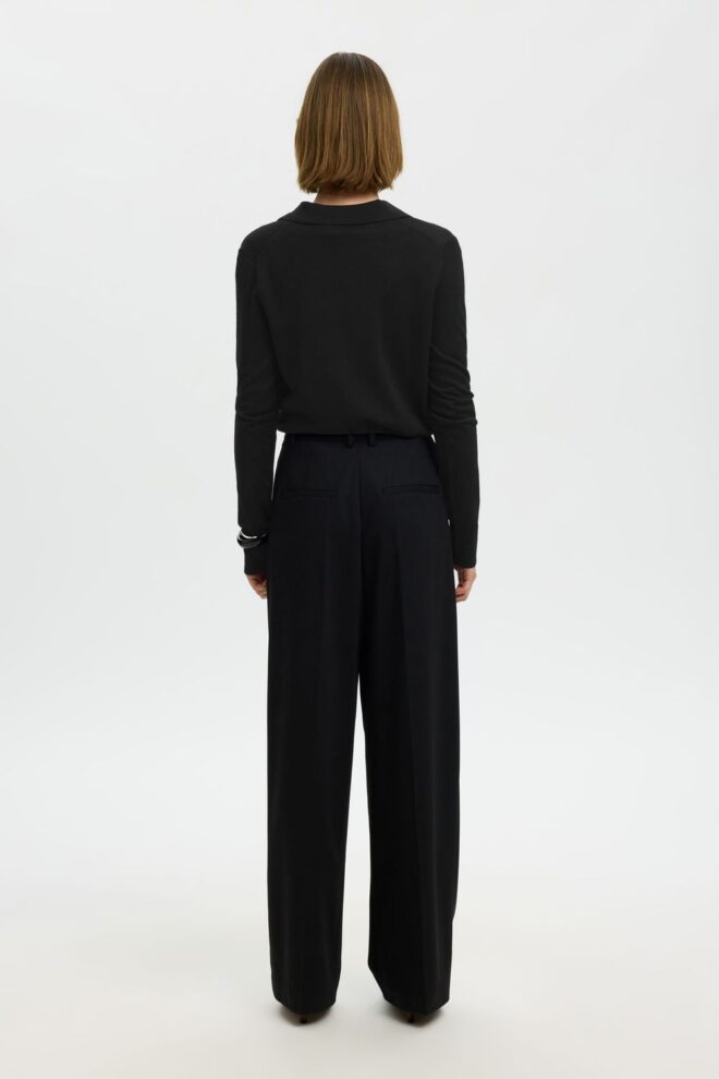 PULLOVER 16098146 SLWTHEA COLLAR BLACK