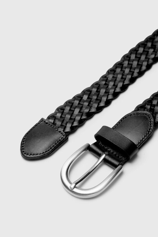 GÜRTEL 16101213 SLMLOUIS BRAIDED BLACK
