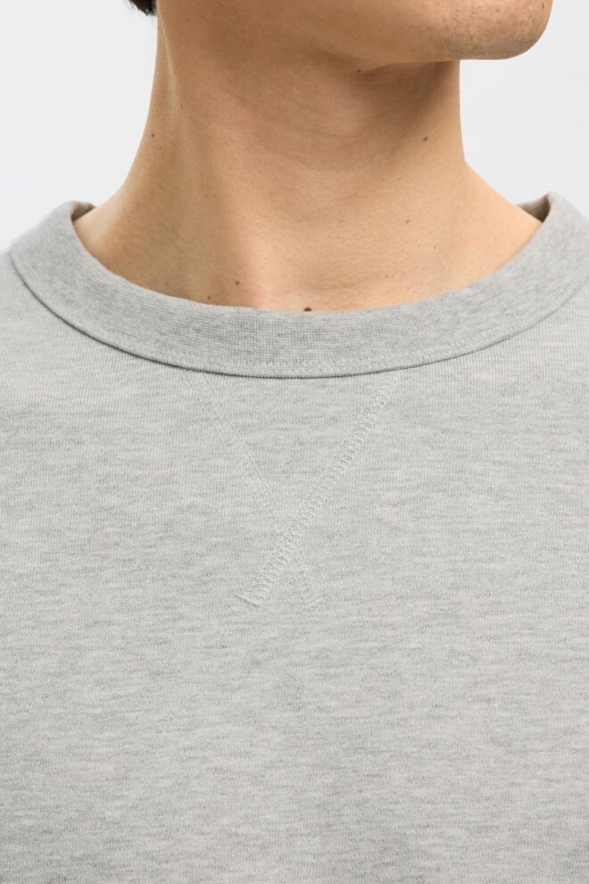 SWEATER 16099829 SLMRELAXLUKE LS GREY