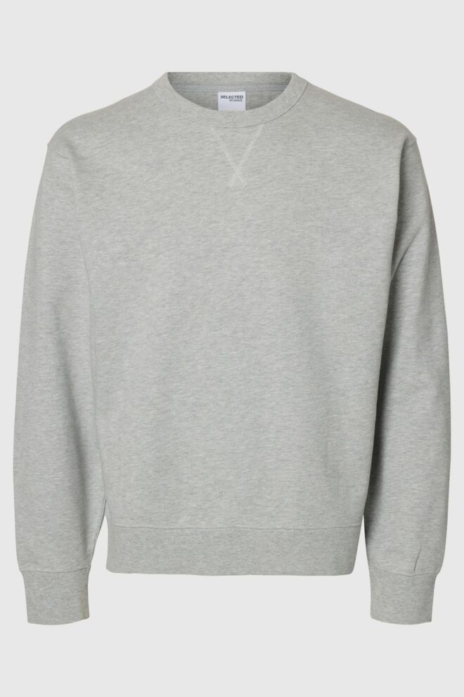 SWEATER 16099829 SLMRELAXLUKE LS GREY