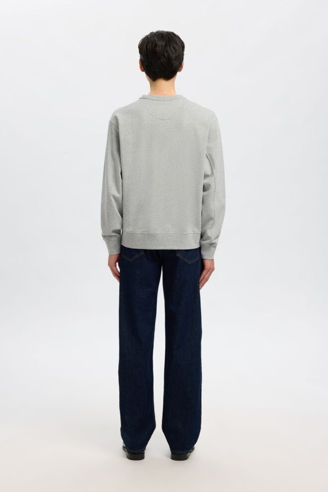 SWEATER 16099829 SLMRELAXLUKE LS GREY