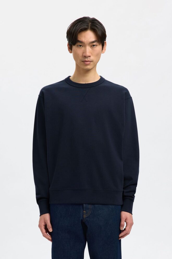 SWEATER 16099829 SLMRELAXEND SWEAT NAVY