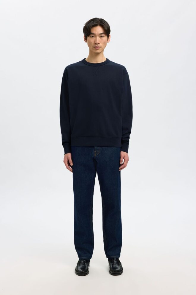 SWEATER 16099829 SLMRELAXEND SWEAT NAVY
