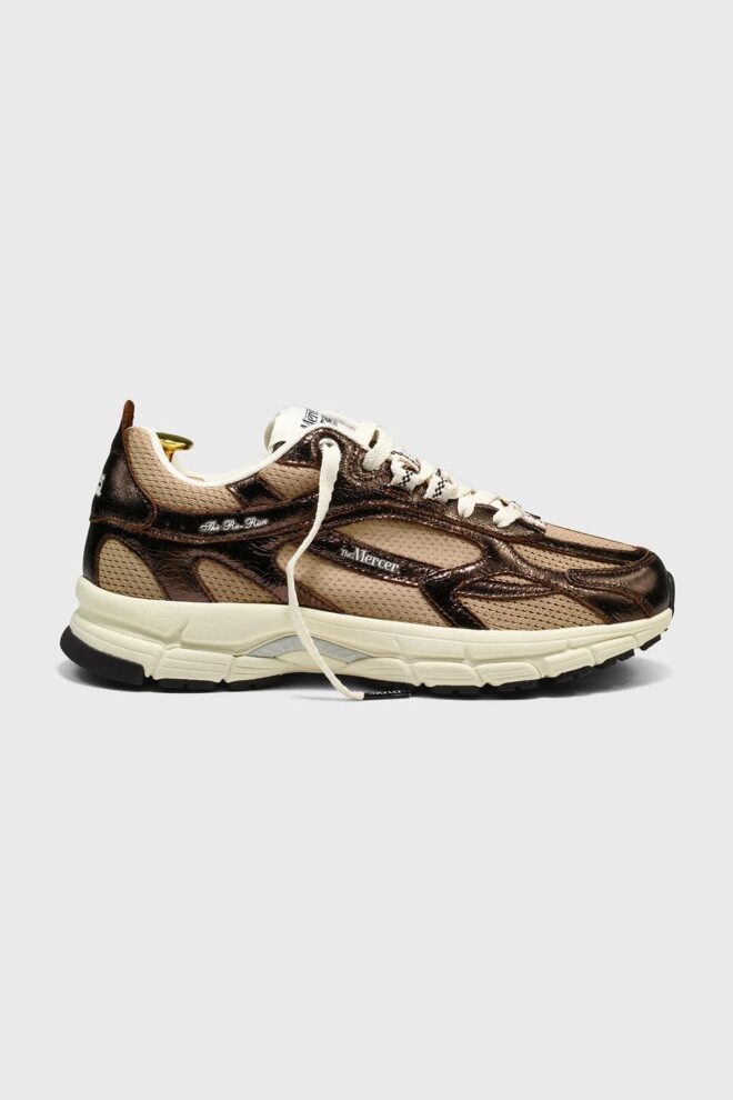 SNEAKER RE-RUN CRACKED BROWN