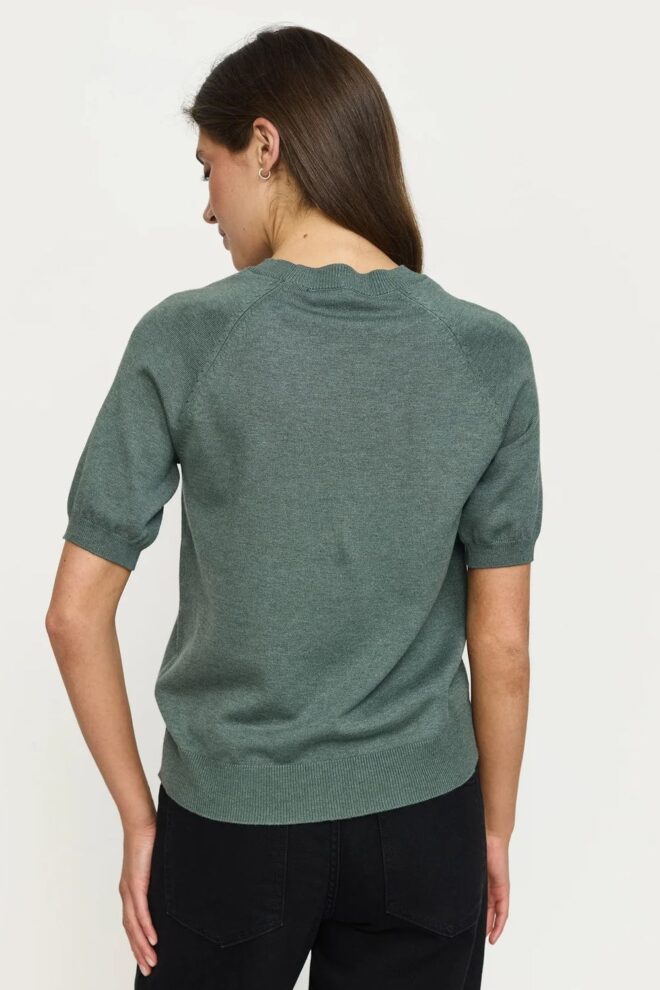 PULLOVER SRMARIA SS O-NECK BALSAM GREEN