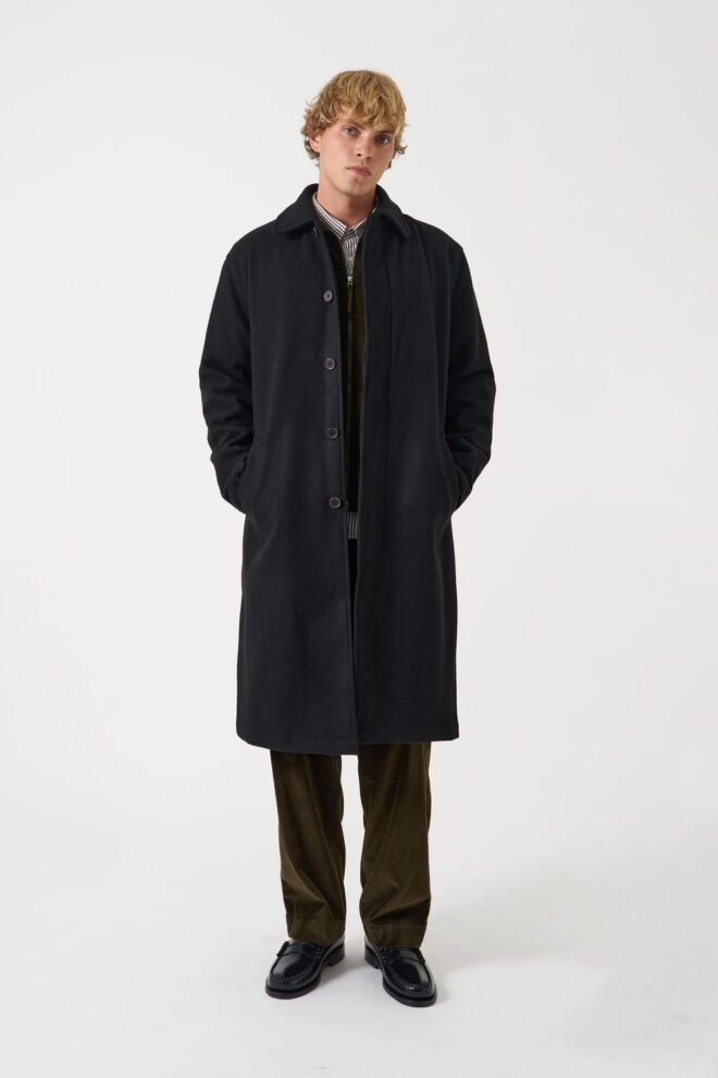 MANTEL MAC COAT MOWBRAY BLACK