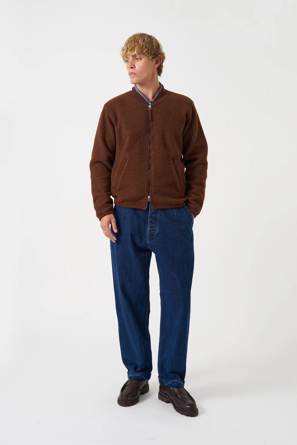 ZIP BOMBER WOOL FLEECE CACAO2.jpeg