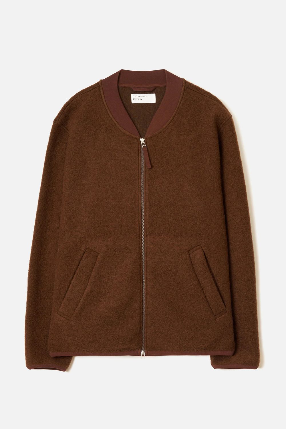 ZIP BOMBER WOOL FLEECE CACAO1.jpeg