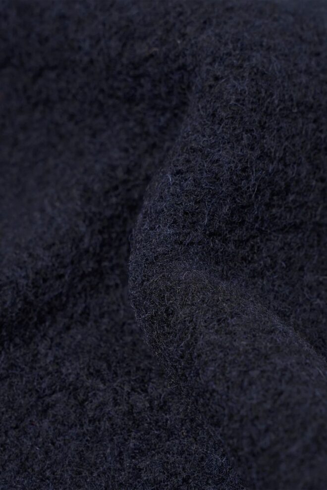 JACKE CARDIGAN WOOL FLEECE NAVY