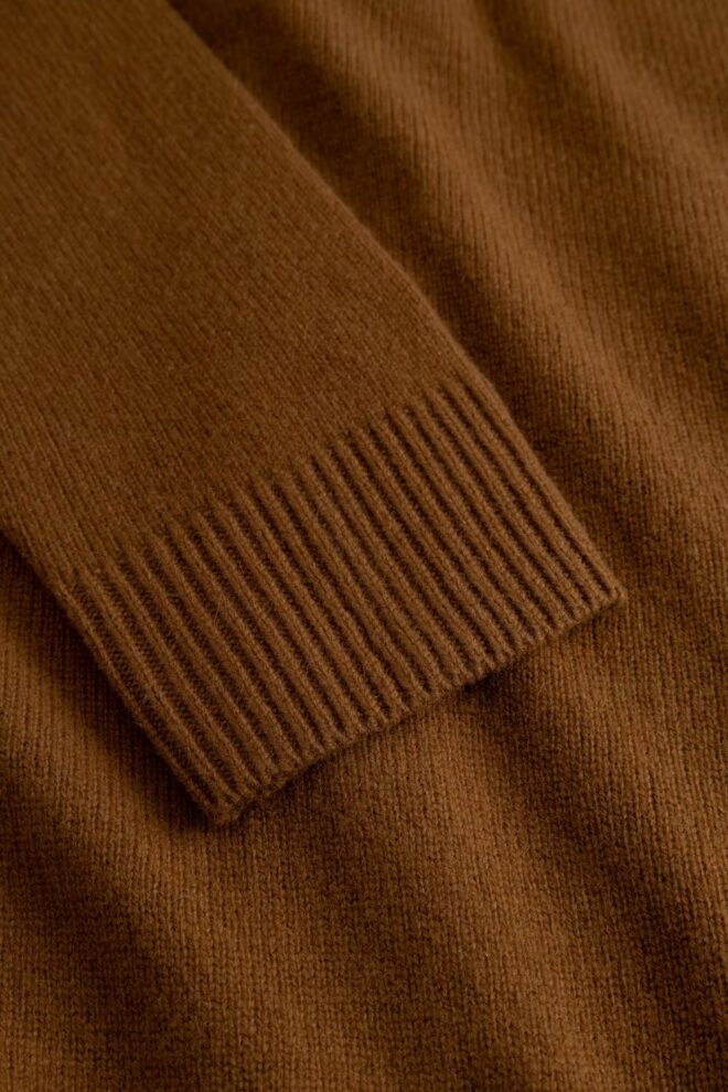 STRICKWESTE WWLOGO CARDIAGAN DESERT PALM