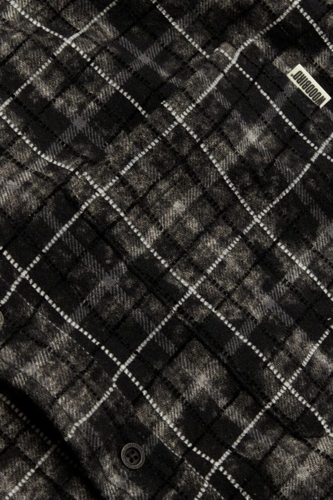 HEMD WBJONG CHECK BLACK WHITE
