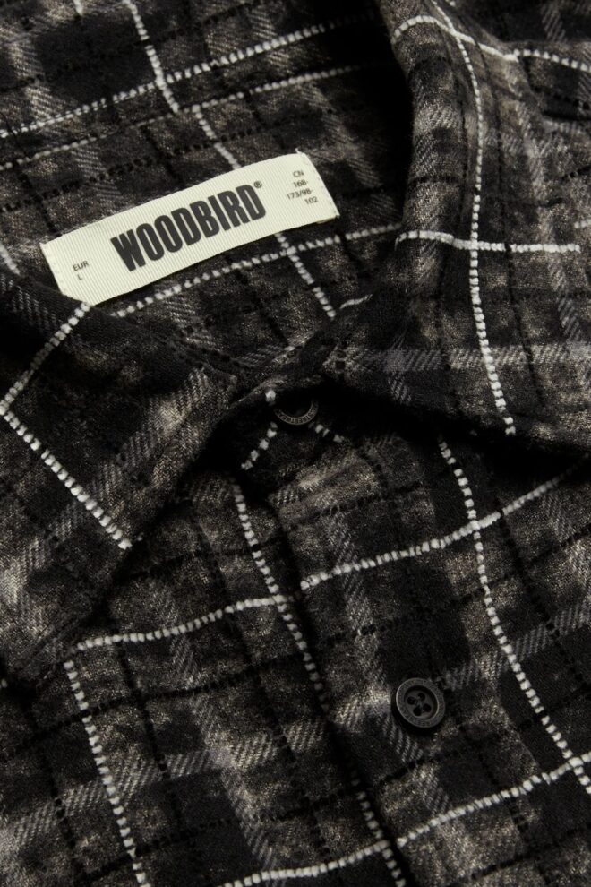 HEMD WBJONG CHECK BLACK WHITE