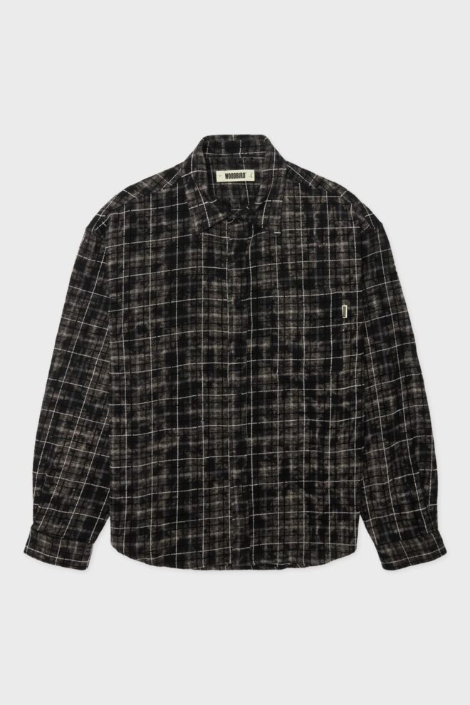 HEMD WBJONG CHECK BLACK WHITE