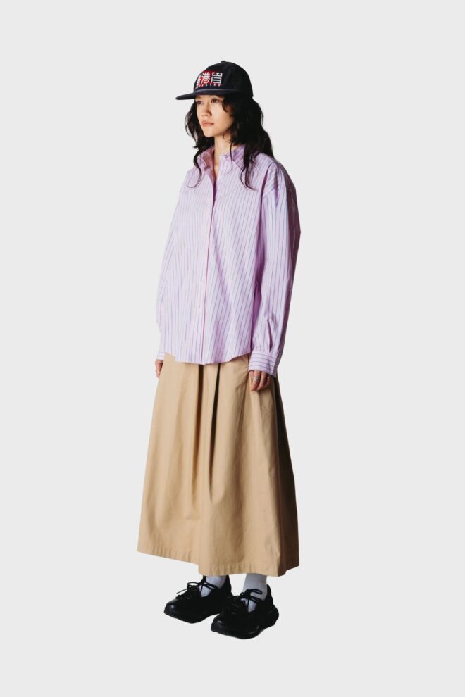 BLUSE WBLIVA STRIPE SHIRT PINK