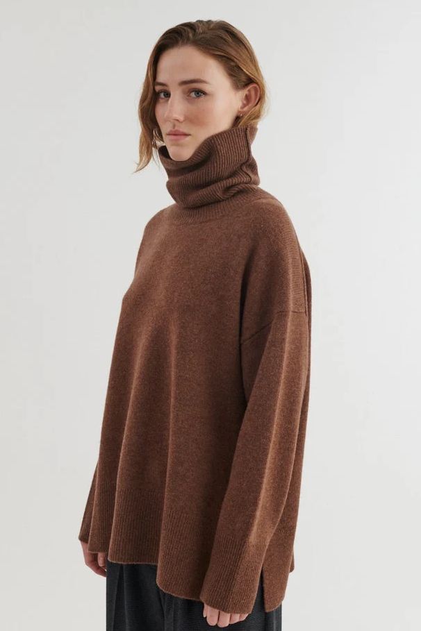 PULLOVER LIZ T-NECK FONDUE