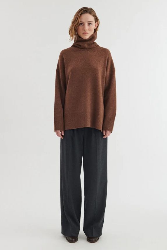 PULLOVER LIZ T-NECK FONDUE