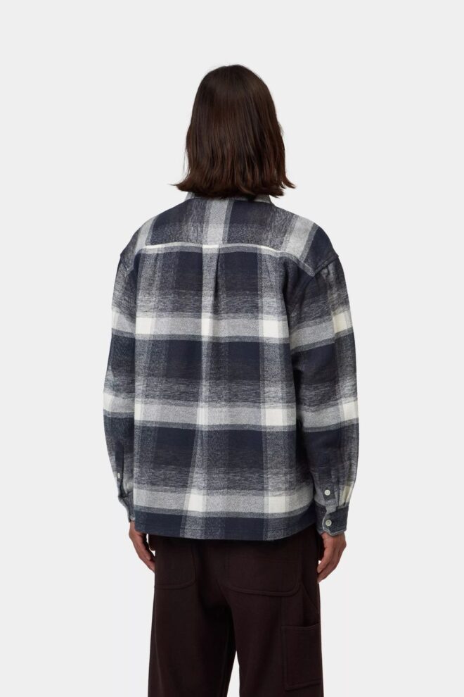 HEMD L/S ESTERSON CHECK NAVY