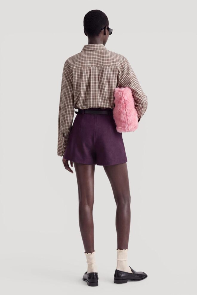 SHORT TIA SHORTS PLUM