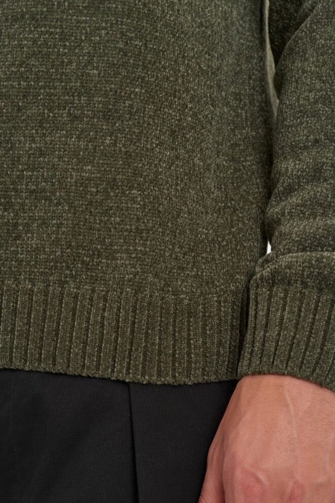 PULLOVER AKSUNE CHENILLE HUNTER GREEN