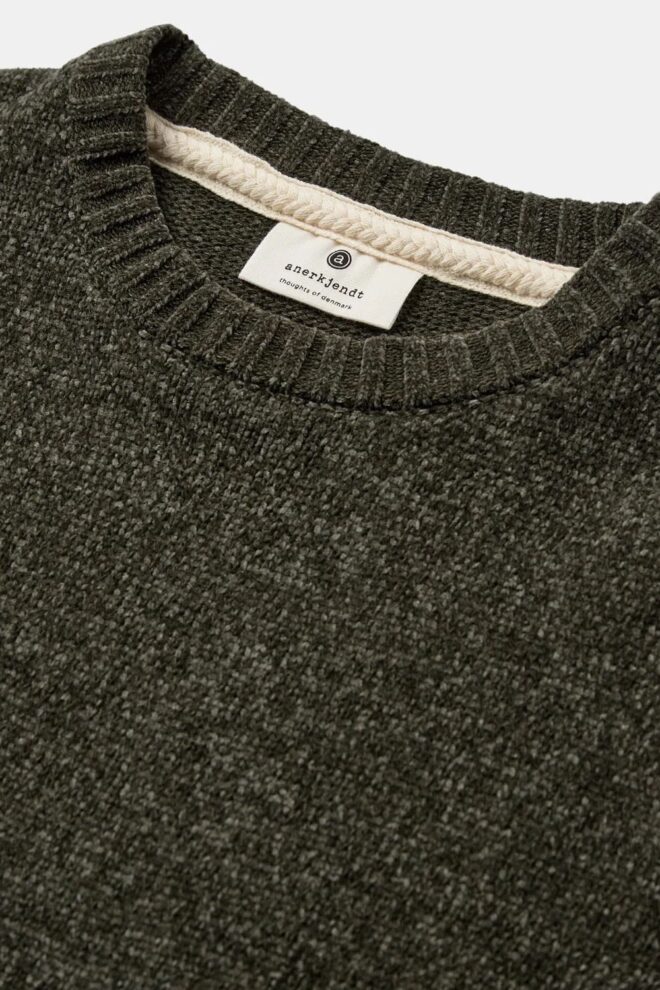 PULLOVER AKSUNE CHENILLE HUNTER GREEN