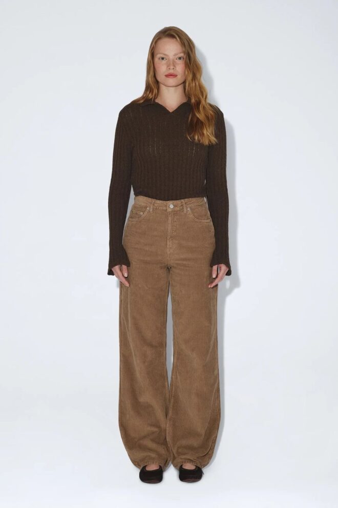 JEANS DONNA KHAKI CORD