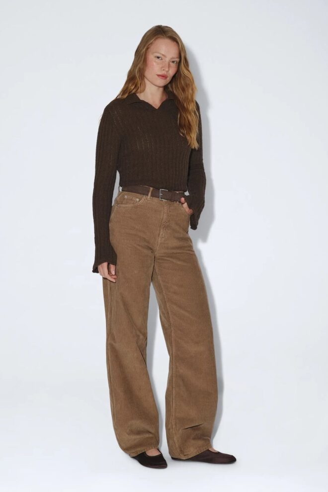 JEANS DONNA KHAKI CORD