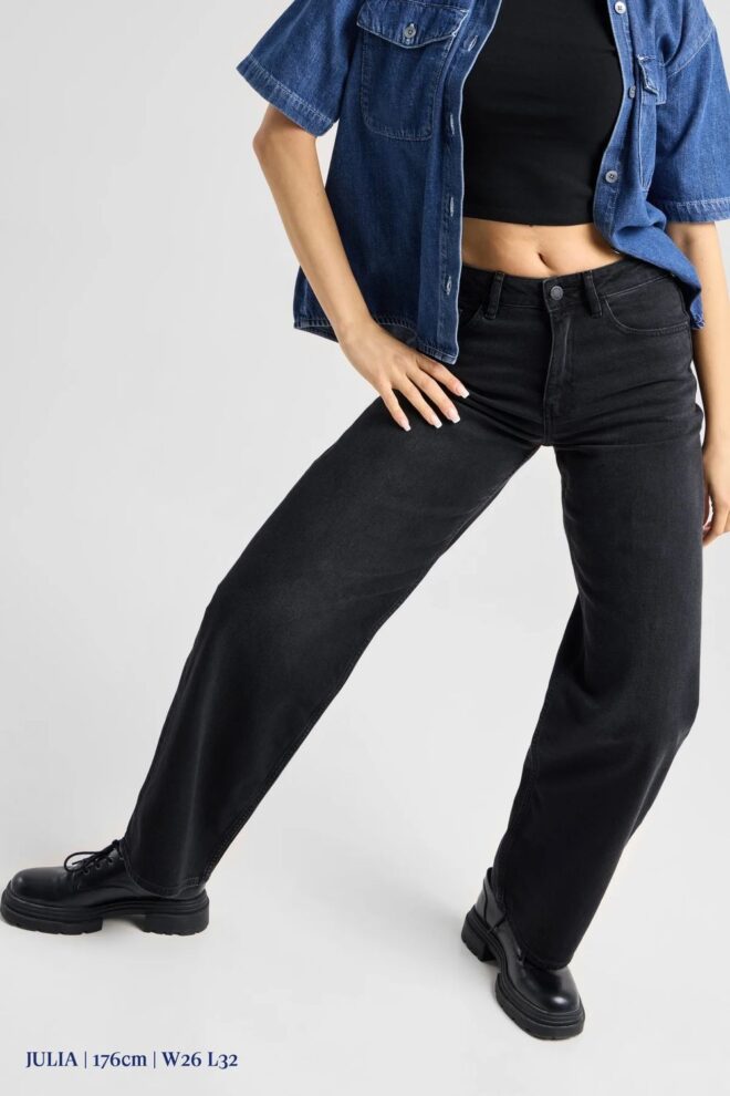 JEANS ASH BARREL 0696 VINTAGE BLACK