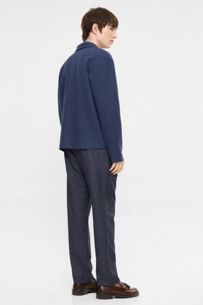JACKE BOILED WOOL OS BLUE