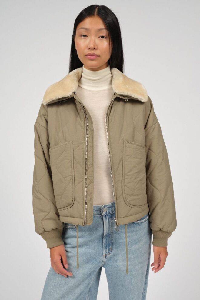 JACKE LINDA BOMBER FADED OLIVE