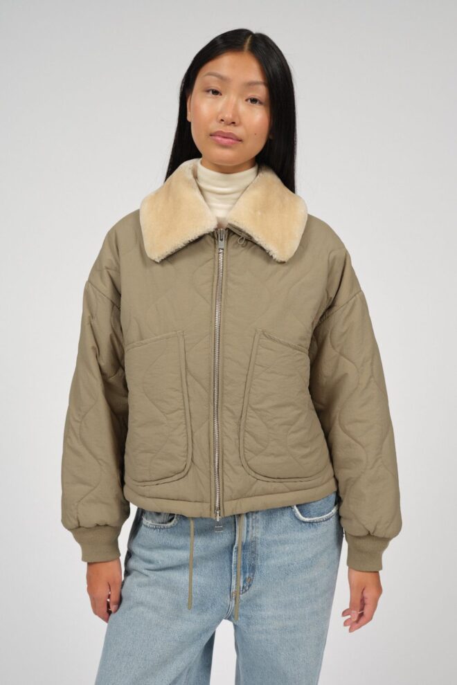 JACKE LINDA BOMBER FADED OLIVE