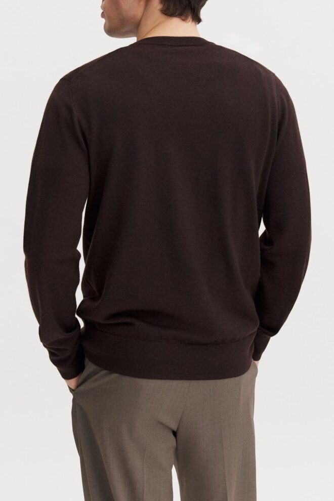 PULLOVER 28928 MERINO SWEATER CHOCO