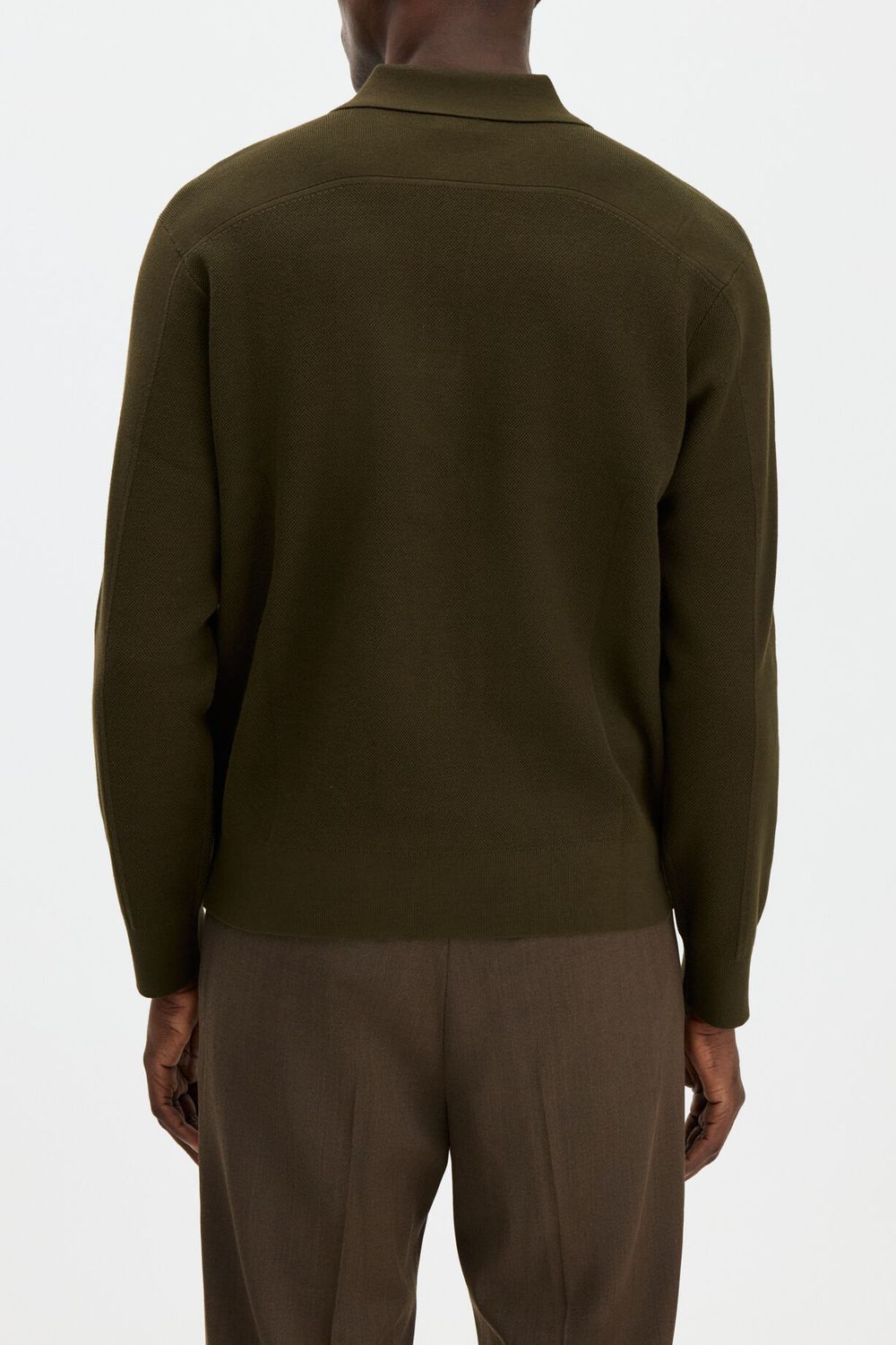 32386 TEXTURED POLO DARK MOSS3.jpg