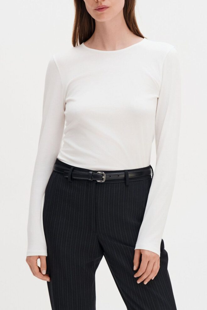 SHIRT 28503 STRETCH LONG WHITE