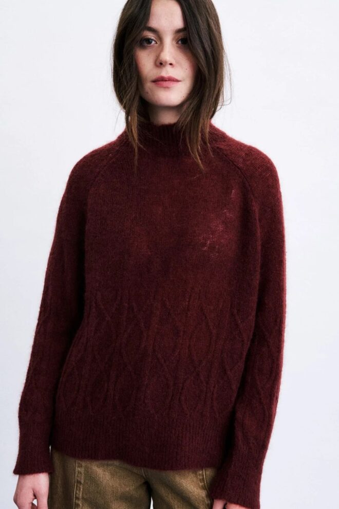 PULLOVER NACHI MARRON GLACE