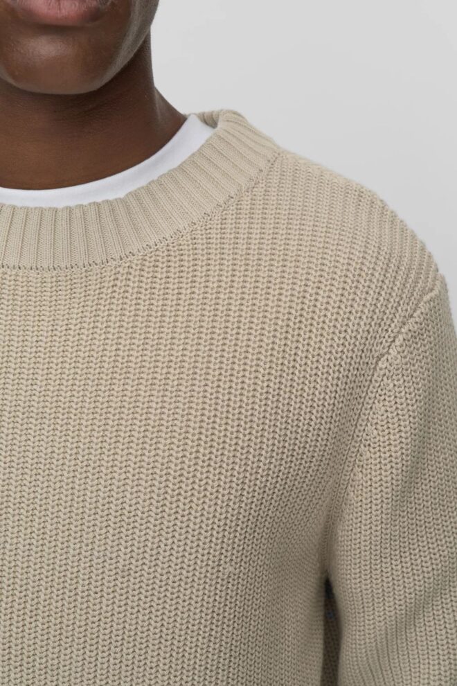PULLOVER ROB KNIT G006 PELICAN