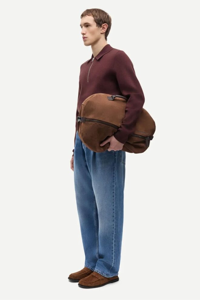 PULLOVER GUNA HALF ZIP 10490 CHOCO