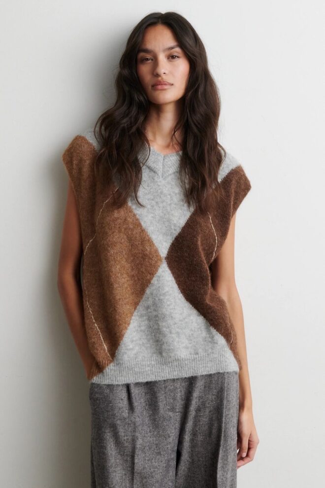 WESTE FORCA KNIT VEST LT. GREY