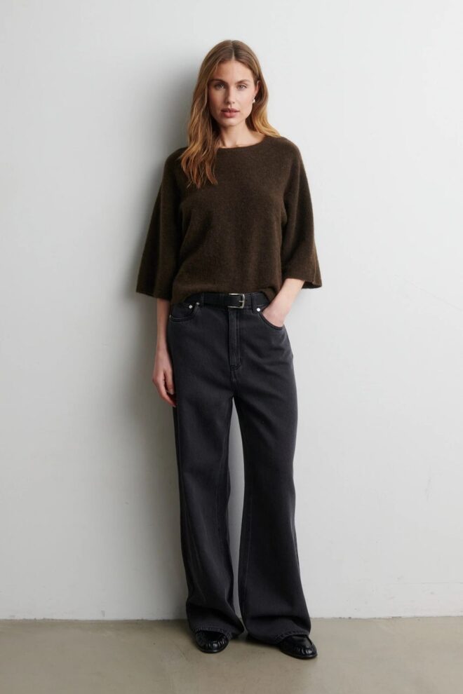PULLOVER GABBY SS O-NECK DEMITASSE