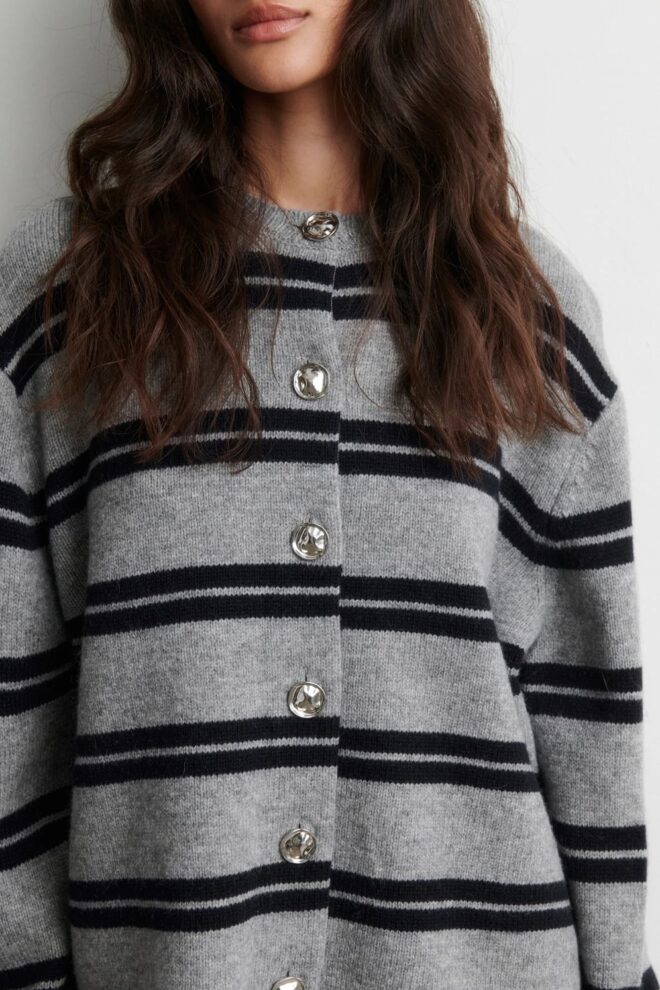 WESTE ALPHALINE CARDIGAN MID GREY