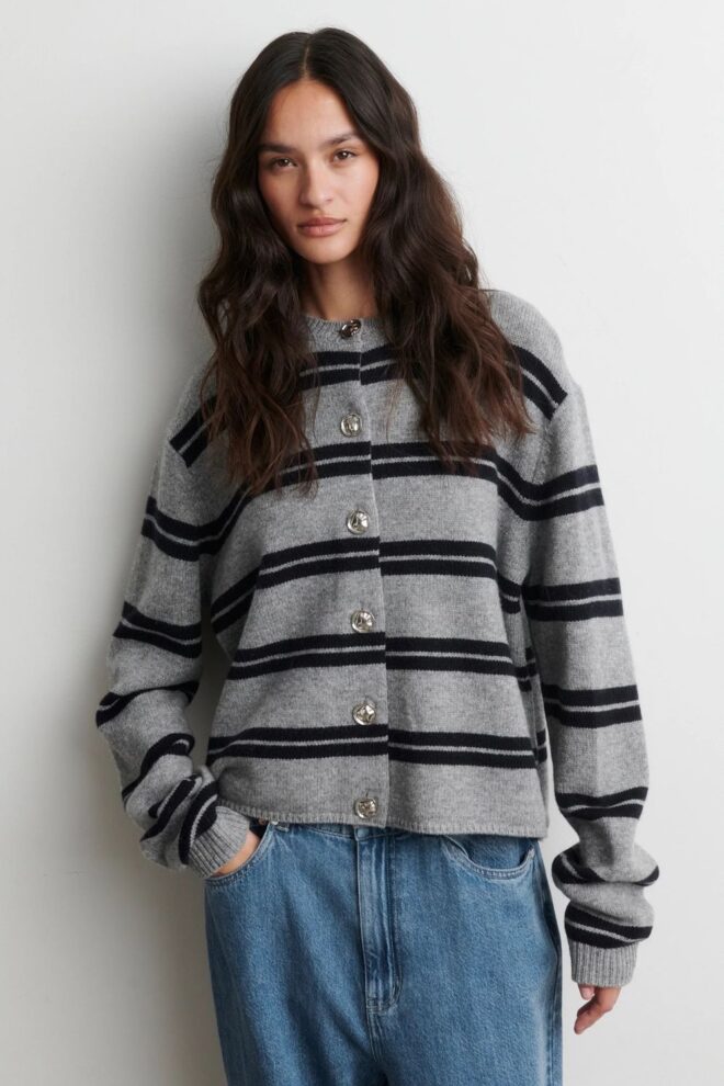 WESTE ALPHALINE CARDIGAN MID GREY